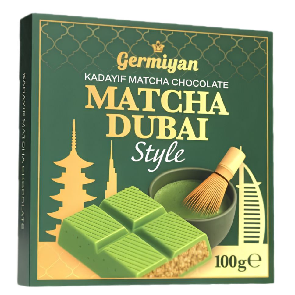 Germiyan Chocolate Matcha Dubaï Style 100g