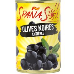 Spañasol Olives Noires Entieres 300g
