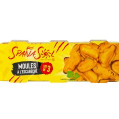 Spañasol Lot de 3 Moules à l'Escabèche 78g