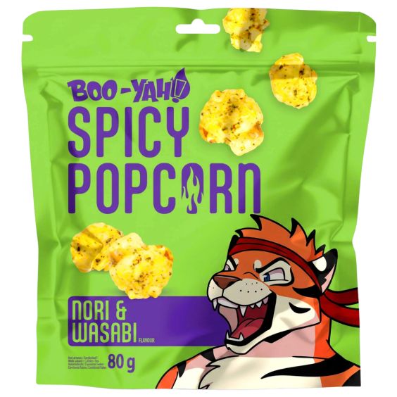 Boo-Yah Spicy Popcorn Nori & Wasabi 80g 