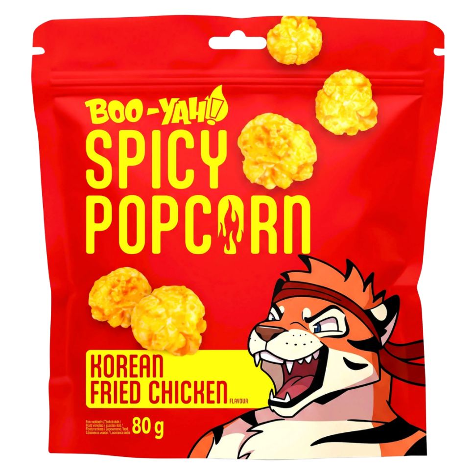 Boo-Yah Spicy Popcorn Korean Fried Chicken 80g 